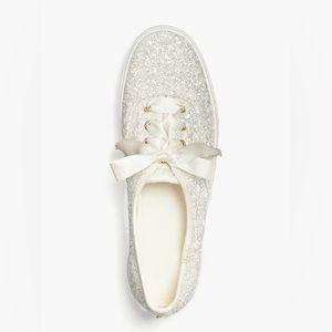 Kate Spade x Keds Sparkly Cream Coloured Shoes in size 7.5